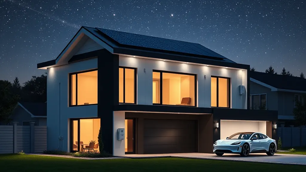 Autonomie la nuit grace aux batteries